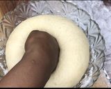 A picture of step 4 of Nutella roll.