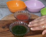 A picture of step 9 of Tiranga Rava Idli.