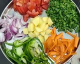 A picture of step 3 of Vegetable Biryani.