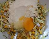 Veggie fritters and poached egg in a bun recipe step 2 photo