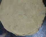 A picture of step 4 of 5 layered makka paratha.