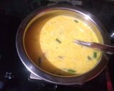 A picture of step 5 of Vegetable kadhi.