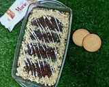 A picture of step 8 of Marie biscuits dessert ❤❤.