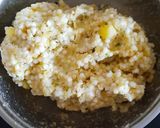 A picture of step 2 of Sabudana vada.