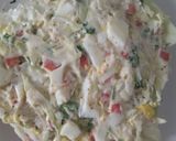 A picture of step 3 of Greek yogurt egg salad sandwich 🥪.