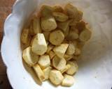 Deep fried green bananas recipe step 2 photo