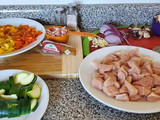 María's pollo Alambre