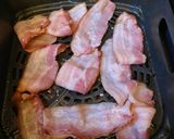 A picture of step 3 of Air fried bacon.