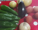 Foto del paso 1 de la receta: Pimientos asados rellenos de tortilla🌱vegetariana