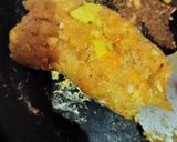 A picture of step 2 of Condensed milk mix pineapple laddu.
