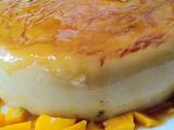 Primer flan chocolate blanco y manga!!!