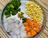 A picture of step 1 of Healthy Veg Pulao.