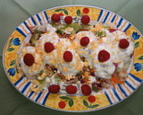 Foto del paso 5 de la receta: Huevos al roquefort con frambuesas