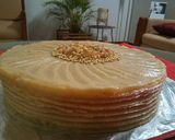 A picture of step 6 of Sponge caramel icing.