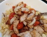 A picture of step 2 of Salt & pepper chicken with noodles 🍜.