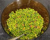 A picture of step 3 of Green peppercorn pickle.