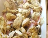 Une image de l'étape 6 de Gratin de choux-fleurs au poulet et bacon.