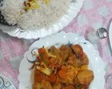 عکس مرحله 1 از دستور پلو و خورش بال مرغ