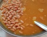 A picture of step 5 of Punjabi's style rajma.