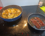 Foto del paso 4 de la receta: Longaniza con patatas, verduras y huevo