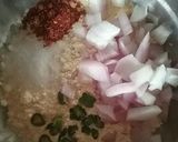 A picture of step 2 of Besan ka chila 😊😊😊.