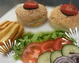 A picture of step 3 of 🍔🍟Old Fashioned Mushroom & Courgette Burger 🍟🍔.