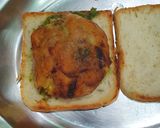 A picture of step 8 of Bread vadapav sandwich.