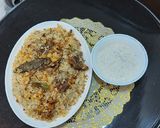 A picture of step 2 of Mutton polaw.