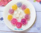 Hình bước làm 3 của món Rau câu hoa hồng 2 lớp