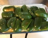 Une image de l'étape 7 de Aubergines,poivrons verts et oignons marinés et grillés.