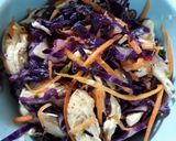 Hình bước làm 3 của món Ức gà trộn salad