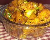 आलू और फूलगोभी की सब्जी (Aloo aur phoolgobhi ki sabzi recipe in Hindi) रेसिपी चरण 4 फोटो