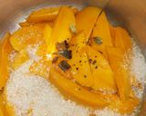 A picture of step 1 of Mango murabba.