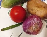 बिना झंझट बनाए झटपट मिक्स वेज रायता रेसिपी चरण 1 फोटो