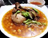 A picture of step 7 of Murgh Chanay dhaba style.