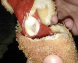 Foto langkah ke 7 dari resep Roti goreng isi daging asap & keju.