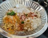 A picture of step 1 of Fried dhebra puri / methi puri.