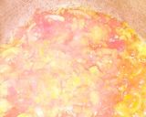 A picture of step 5 of Danwake with hot liver sauce.