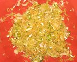 A picture of step 3 of Kadu ke pakory(pumpkin fritters).