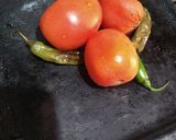 Foto del paso 1 de la receta: Salsita roja molcajeteada 😊🌶️🍅