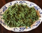 A picture of step 4 of California Farm Celeriac with Shrimp Pasta.