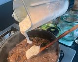 Foto del paso 4 de la receta: Espaguetis con carne al vino tinto y tomate