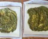 Une image de l'étape 1 de Feuilletés pesto tomate mozzarella.