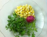 Hình bước làm 1 của món Salad Mặt Trời