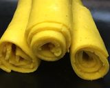 A picture of step 5 of खांडवी Khandvi.