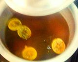 A picture of step 5 of Lemon tea#Endofyearchallenge.