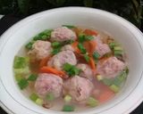 Foto langkah ke 4 dari resep Bakso ayam buah naga.