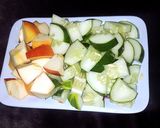 A picture of step 1 of Cucumber juice.
