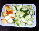 A picture of step 1 of Cucumber juice.