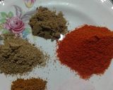 A picture of step 3 of Aaloo Qeema (mutton mince).